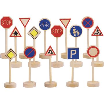 goki® Traffic Sign Set, 15 pieces