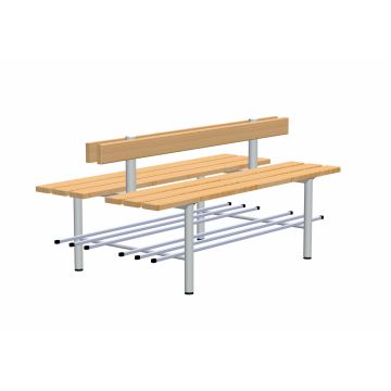rontec® Changing Room Bench with Shoe Rack, Double-sided