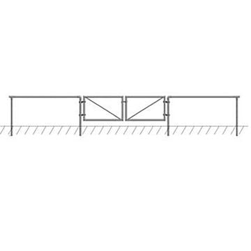 Double wing door for barrier systems