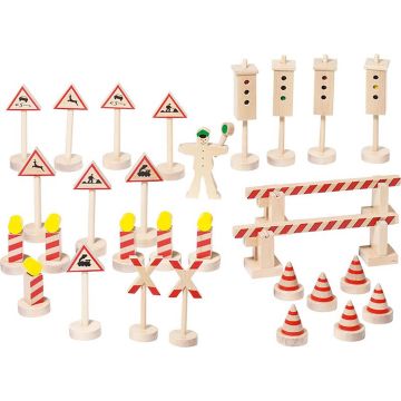 goki® Traffic Sign Set, 29 pieces