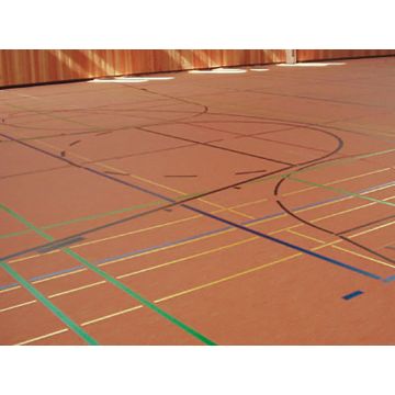 Indoor field markings for marking from 1500 meters