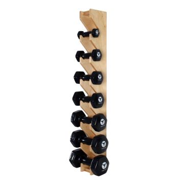 Kübler Sport® wall mount with fist dumbbells 0.5 - 5.0 kg
