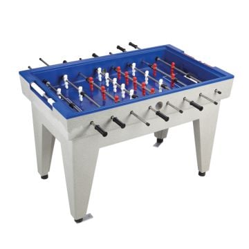 Outdoor foosball table made of polymer concrete