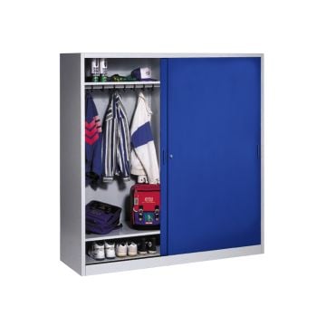 C+P® Material Cabinet with Hanging Rail, Sliding Doors