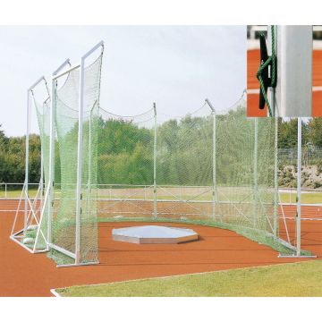 Discus and Hammer Throw Safety Fence Free-standing 4.5 by 5 m