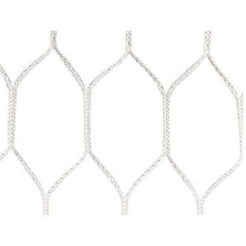 Soccer goal net, solid color, with hexagonal mesh