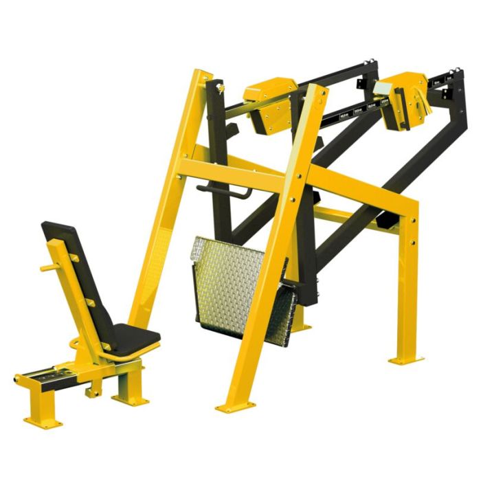 Outdoor discount leg press