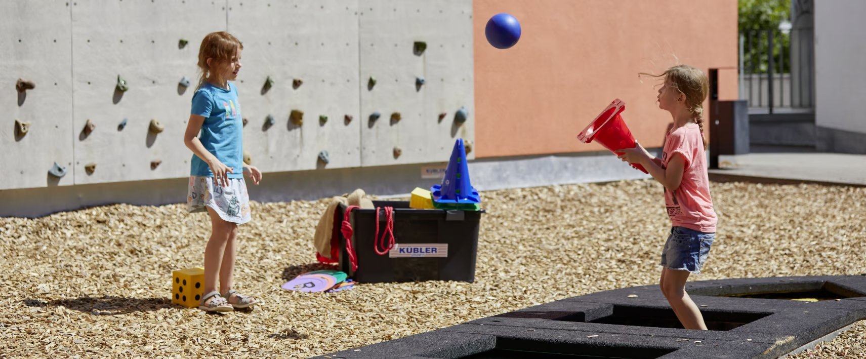 Children playing in the playground