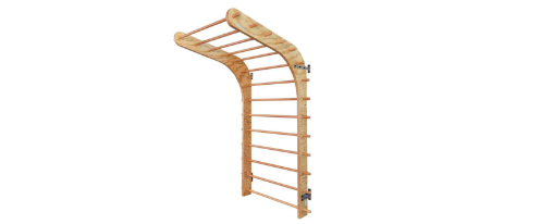 Kübler Sport® WaveBars® aus Holz mit Wandhalterung